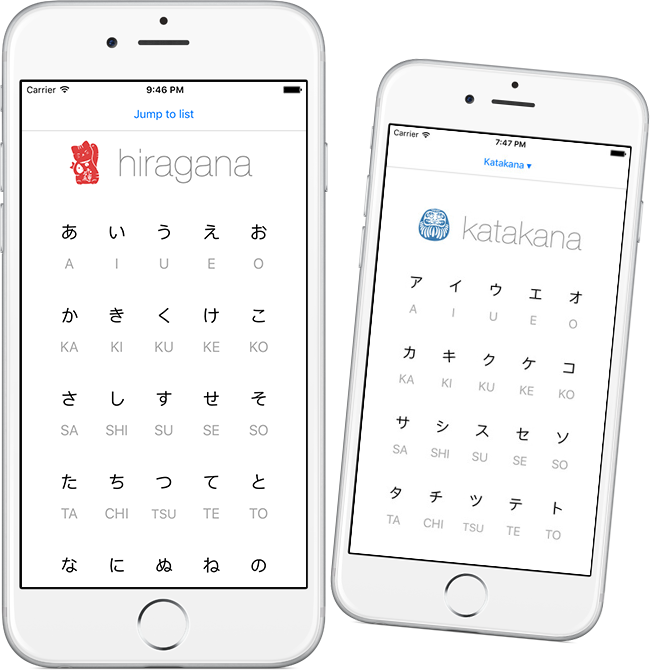 Hiragana and Katakana App Logo